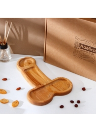 Деревянное блюдо для подачи в форме члена (32,5 х 20 х 1,7 см) - Сима-Ленд - купить с доставкой в Шахтах