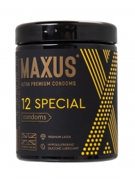 Презервативы с точками и рёбрами MAXUS Special - 12 шт. - Maxus - купить с доставкой в Шахтах