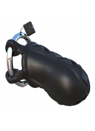 Черный замок верности Extreme Silicone Cock Blocker - Pipedream - купить с доставкой в Шахтах