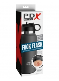Серый мастурбатор в виде бутылки F*ck Flask - Pipedream - в Шахтах купить с доставкой