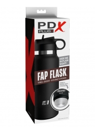 Черный мастурбатор в виде бутылки Fap Flask - Pipedream - в Шахтах купить с доставкой