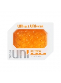 Оранжевый мастурбатор-стимулятор Tenga Uni Topaz - Tenga - в Шахтах купить с доставкой