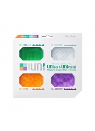 Набор из 4 мастурбаторов-стимуляторов Tenga Uni Variety Pack - Tenga - в Шахтах купить с доставкой