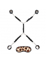 Леопардовая фиксация на матрас для рук и ног Classic Bedspreader - Lux Fetish - купить с доставкой в Шахтах