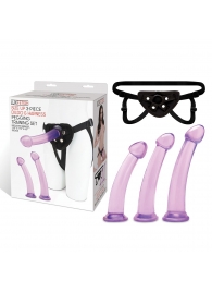 Тренировочный набор с тремя насадками Pegging Training Set - Lux Fetish - купить с доставкой в Шахтах