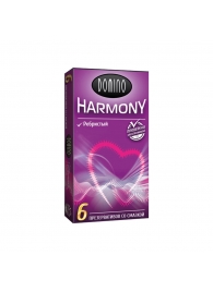 Презервативы с рёбрышками Domino Harmony - 6 шт. - Domino - купить с доставкой в Шахтах