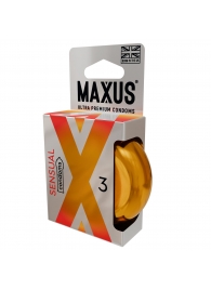 Презервативы анатомической формы Maxus Sensual - 3 шт. - Maxus - купить с доставкой в Шахтах
