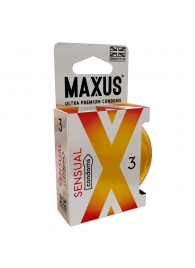 Презервативы анатомической формы Maxus Sensual - 3 шт. - Maxus - купить с доставкой в Шахтах