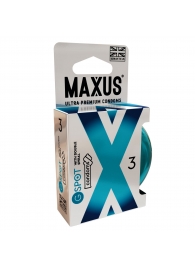 Презервативы Maxus G spot с двойной спиралью - 3 шт. - Maxus - купить с доставкой в Шахтах