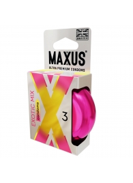 Ароматизированные презервативы Maxus Exotic Mix - 3 шт. - Maxus - купить с доставкой в Шахтах