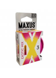 Ароматизированные презервативы Maxus Exotic Mix - 3 шт. - Maxus - купить с доставкой в Шахтах