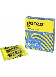 Классические презервативы с обильной смазкой Ganzo Classic - 3 шт. - Ganzo - купить с доставкой в Шахтах