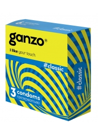 Классические презервативы с обильной смазкой Ganzo Classic - 3 шт. - Ganzo - купить с доставкой в Шахтах