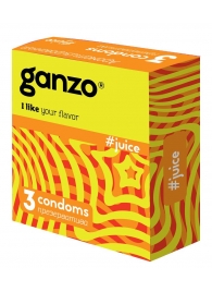 Ароматизированные презервативы Ganzo Juice - 3 шт. - Ganzo - купить с доставкой в Шахтах