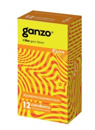 Ароматизированные презервативы Ganzo Juice - 12 шт. - Ganzo - купить с доставкой в Шахтах