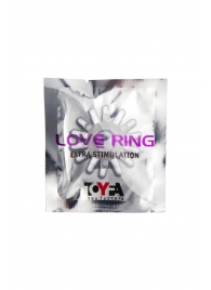 Прозрачное гелевое эрекционное кольцо с шипиками - Toyfa Basic - в Шахтах купить с доставкой