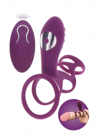 Фиолетовая эрекционная вибронасадка Halo Halo C-Ring Sleeve - Toy Joy - в Шахтах купить с доставкой