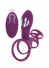 Фиолетовая эрекционная вибронасадка Halo Halo C-Ring Sleeve - Toy Joy - в Шахтах купить с доставкой