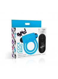 Голубое эрекционное виброкольцо 28X Remote Control Vibrating Cock Ring   Bullet - XR Brands - в Шахтах купить с доставкой