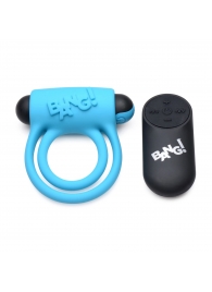 Голубое эрекционное виброкольцо 28X Remote Control Vibrating Cock Ring   Bullet - XR Brands - в Шахтах купить с доставкой