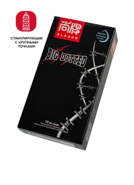 Презервативы с точками Elasun Big Dotted - 10 шт. - Elasun - купить с доставкой в Шахтах