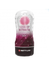 Прозрачный текстурированный мастурбатор Vacuum Cup Masturbator Black Hole - Baile - в Шахтах купить с доставкой