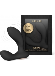 Черный вибростимулятор простаты Hugo 2 - Lelo - в Шахтах купить с доставкой