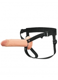 Полый страпон на ремнях 8’’ Hollow Silicone Strap-on - Pipedream - купить с доставкой в Шахтах