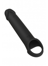 Черная насадка-удлинитель с вибрацией Vibrating Extender With Remote - Dream Toys - в Шахтах купить с доставкой