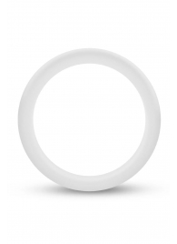 Белое люминесцентное эрекционное кольцо Silicone Glo Cock Ring - Blush Novelties - в Шахтах купить с доставкой