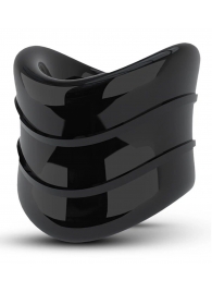 Черное эрекционное кольцо на мошонку Beef Ball Stretcher Snug X Long - Blush Novelties - в Шахтах купить с доставкой