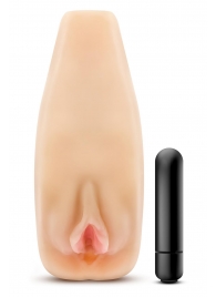 Мастурбатор-вагина с вибрацией Soft   Wet Natasha Realistic Beige Masturbator - Blush Novelties - в Шахтах купить с доставкой