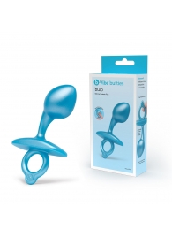 Голубая анальная пробка для массажа простаты Bulb Silicone Prostate Plug - 10,7 см. - b-Vibe - в Шахтах купить с доставкой