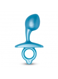 Голубая анальная пробка для массажа простаты Bulb Silicone Prostate Plug - 10,7 см. - b-Vibe - в Шахтах купить с доставкой