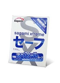 Презерватив Sagami Xtreme Ultrasafe с двойным количеством смазки - 1 шт. - Sagami - купить с доставкой в Шахтах