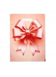 Пакет с принтом в виде банта с вырубной ручкой (30х40 см) - Сима-Ленд - купить с доставкой в Шахтах