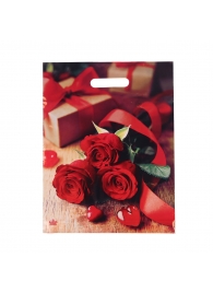 Пакет с принтом в виде роз (31х40 см) - Сима-Ленд - купить с доставкой в Шахтах