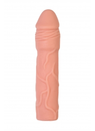 Телесная удлиняющая насадка с подхватом - 19 см. - ToyFa - в Шахтах купить с доставкой