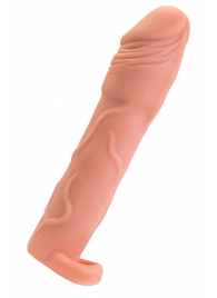 Телесная удлиняющая насадка с подхватом - 19 см. - ToyFa - в Шахтах купить с доставкой