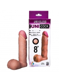 Фаллическая насадка для страпона UNICOCK 8  - 20 см. - LOVETOY (А-Полимер) - купить с доставкой в Шахтах