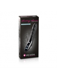 Вибратор с электростимуляцией Sizzling Simon Black Edition - 27 см. - MyStim - купить с доставкой в Шахтах