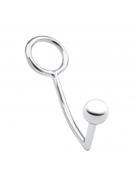 Кольцо на пенис с анальным стимулятором Stainless Steel Anal Hook   Cock Ring - BlueLine - в Шахтах купить с доставкой