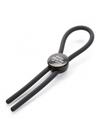 Тёмно-серое эрекционное кольцо с зажимом Again and Again Adjustable Cock Ring - Fifty Shades of Grey - в Шахтах купить с доставкой