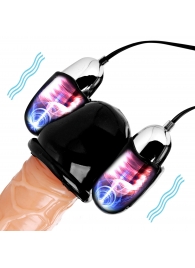 Черная стимулирующая насадка для головки полового члена Multi Speed Vibrating Penis Head Teaser - XR Brands - в Шахтах купить с доставкой