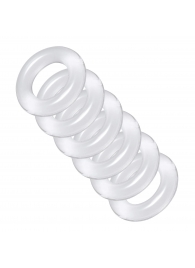 Комплект из 6 прозрачных эрекционных колец Ring Master Custom Ball Stretcher Kit - XR Brands - в Шахтах купить с доставкой