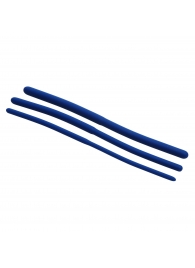Набор из 3 синих силиконовых уретральных расширителей Invasion Silicone Urethral Sound Trainer Set - XR Brands - купить с доставкой в Шахтах