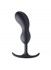 Черный массажер простаты с утяжелителями Premium Silicone Weighted Prostate Plug Large - 18,8 см. - XR Brands - в Шахтах купить с доставкой