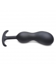 Черный массажер простаты с утяжелителями Premium Silicone Weighted Prostate Plug XL - 20,8 см. - XR Brands - в Шахтах купить с доставкой