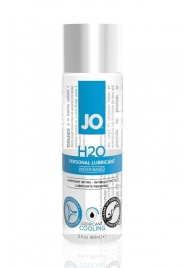 Охлаждающий лубрикант на водной основе JO Personal Lubricant H2O COOLING - 60 мл. - System JO - купить с доставкой в Шахтах