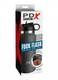 Смуглый мастурбатор-вагина в корпусе-бутылке F*ck Flask - Pipedream - в Шахтах купить с доставкой